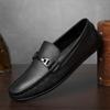 Genuine Cow Leather Men Loafers Fashion Handmade Moccasins Soft Leather Slip on Flats Soft-Soled Man Boat Footwear Driving Shoes