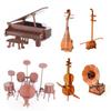3D Stereo Musical Instrument Puzzle Model: Piano, Gramophone & Jazz Drum DIY Educational Gift