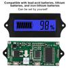 12 84V GY 6G Battery Power LCD Display Voltage Meter Voltmeter with Light Alarm (Blue Light)