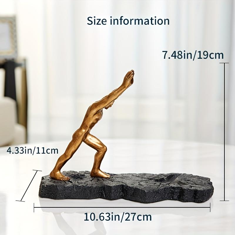 European Man Statue Wine Bottle Holder