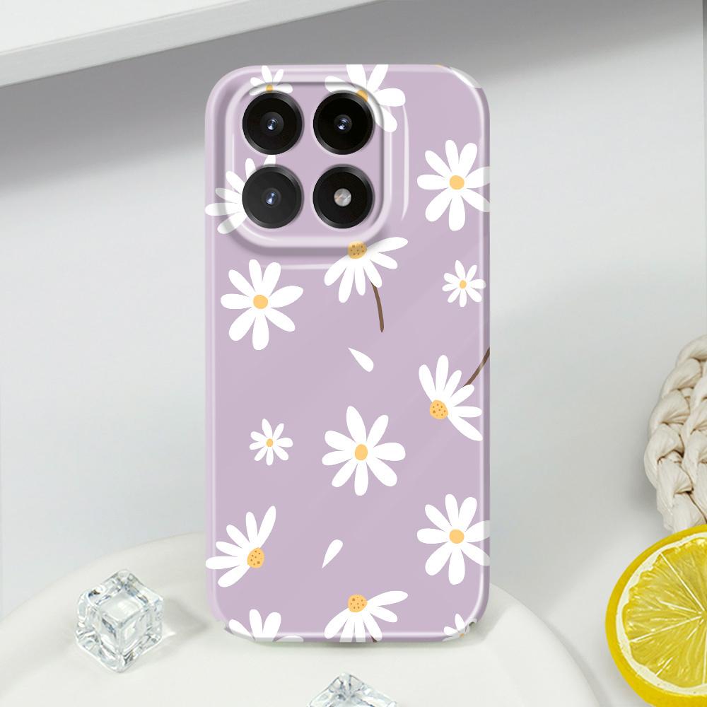 Simple Daisy Phone Case For Xiaomi 15 15T 14 14T Pro Film Hard Cover
