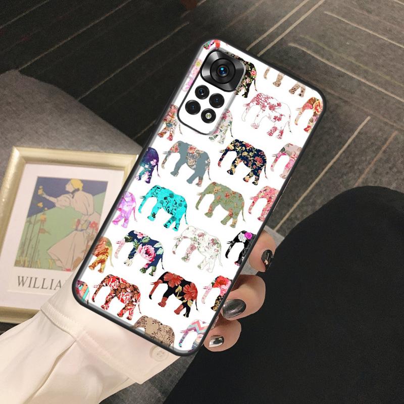 Cute Baby Elephant Funda For Xiaomi Redmi Note 13 14 Pro 9 10 11 12 Pro 10S 11S 12S Redmi 13C 10C 12C 14C Case