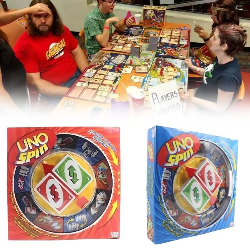 Card Uno Spin Game Board Game Toy Family Party Education Interactive Gift Prop