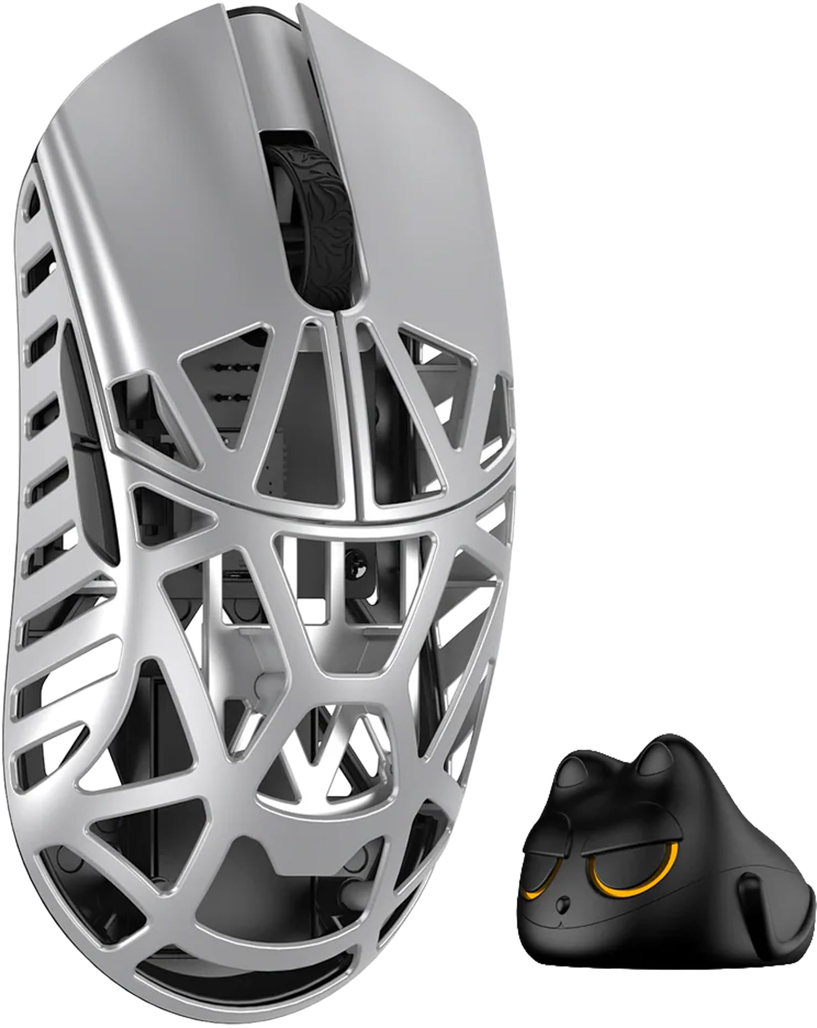 

WLMOUSE Beast X Mini Pro Wireless Gaming Mouse with Side Ambidextrous 8KHz Polling Magnesium Alloy 34g PAW3950HS Sensor Japanese Holes, Design, Rate,