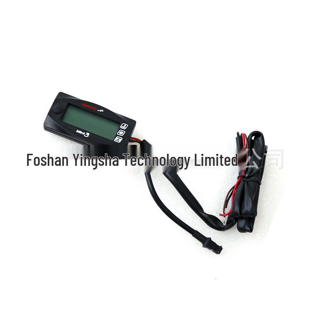 Koso Mini 3-in-1 Gauge: Water Temp, Voltmeter & Clock for Motorcycle Modifications