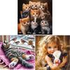 Animal Full DIY 5D Round Drill Diamond Dots Paintings Picture Arts Craft for Adults/Beginners Gift Idea Home Wall Decor 40x40cm