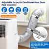 Adjustable Straps Air Conditioner Hose Cover Heat Insulation, AC Hose Insulation Sleeve, Air Conditioner Hose Cover, Waterproof