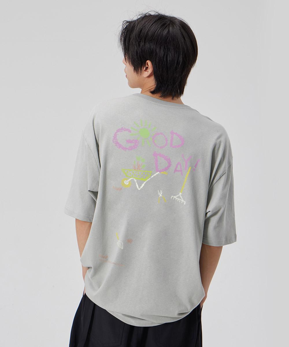 Astral Projection [Good Day] Cotton Loose Fit Short Sleeve T-Shirt_Dusty Mint Xxl