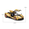1/22 Pagani Huayra Dinastia Supercar Alloy Car Toy Car Metal Collection Model Car Sound and Light Toys for Children