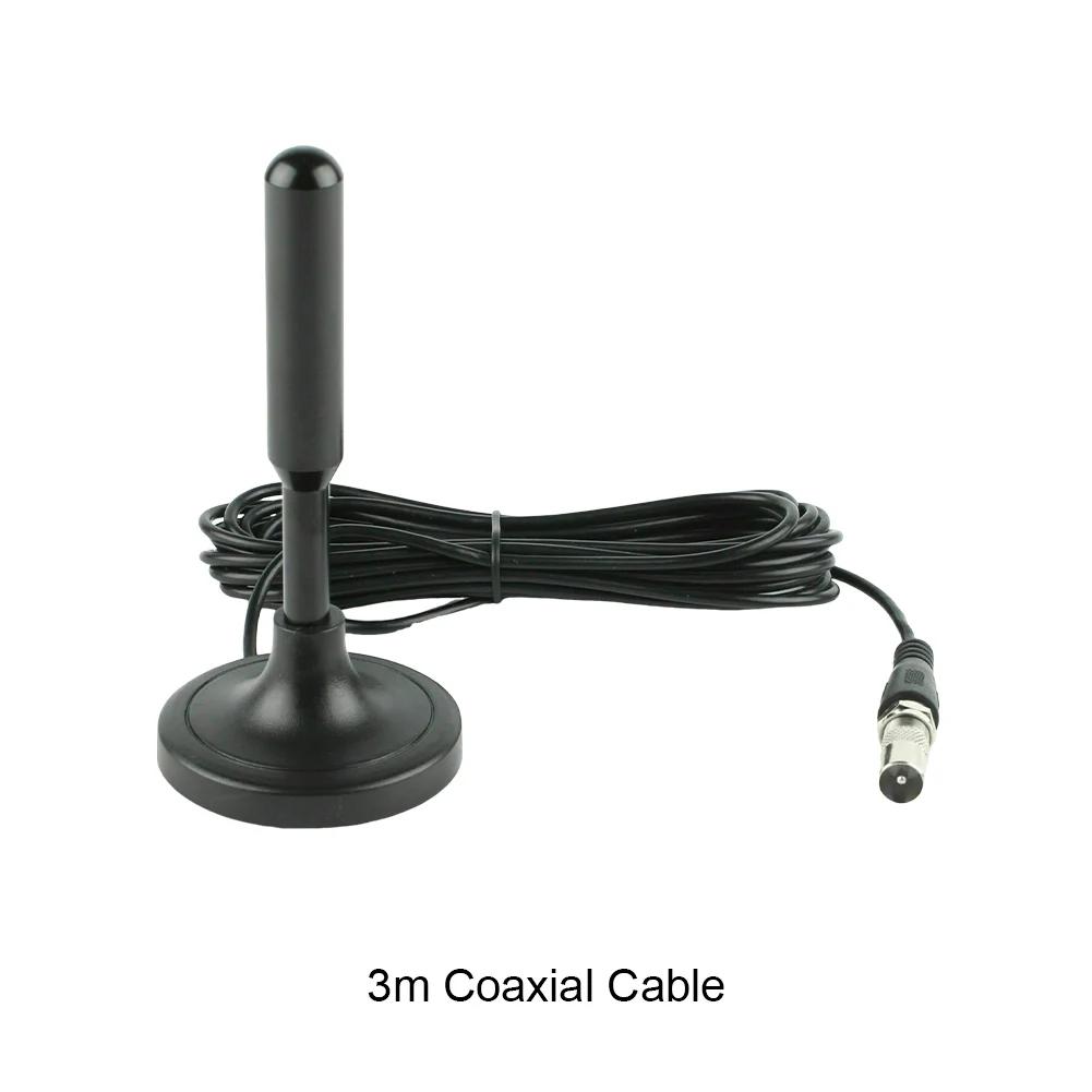 HD TV Antenna 300cm Coax Cable Digital Receiving Antenna Ultra DVB-T2 DAB Indoor Digital HD Freeview Aerial Set Signal Generator