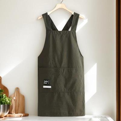 HUAHUAComfortable Cooking Aprons, Wear-Resistant and Breathable for Adults, Perfect for Kitchen and Restaurant WorkwearHUAHUA