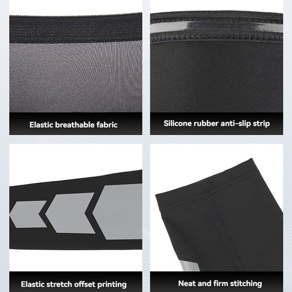 Gobygo 1Pcs Sports Knee Pads Extended Thigh And Calf Protectors Outdoor Basketball Cycling And Running Protective Gear Men Women