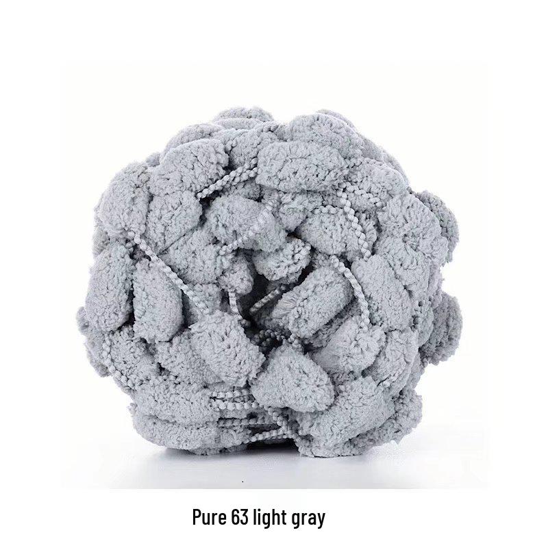 Chunky Wool Yarn for Knitting Blankets - Large Ball for Cushions, Carpets, and DIY Projects.