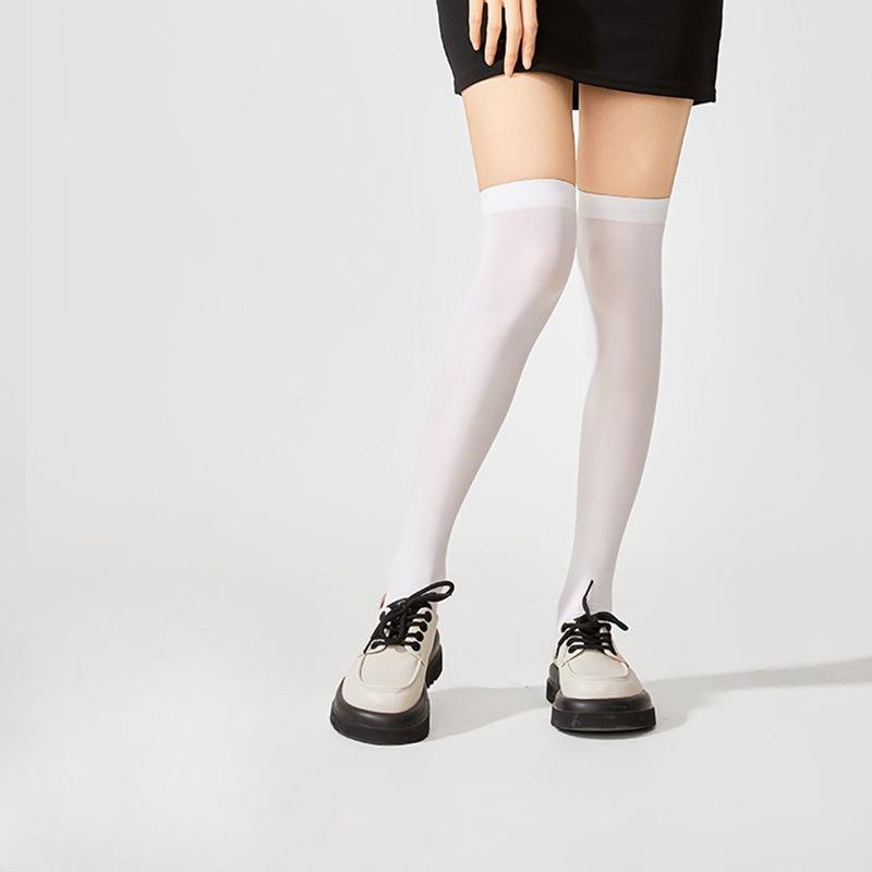 Summer Thin Knee-high Thigh-high Socks for Women, Slimming, School-style Leg Beauty Socks, Elastic Socks