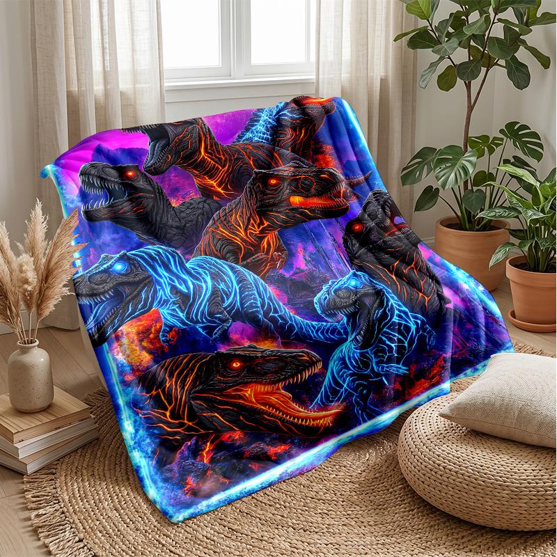 Fantasy Dragon Universe Theme blanket Lightweight Warm Flannel Blanket Decorative Throw Blanket for Home Decoration