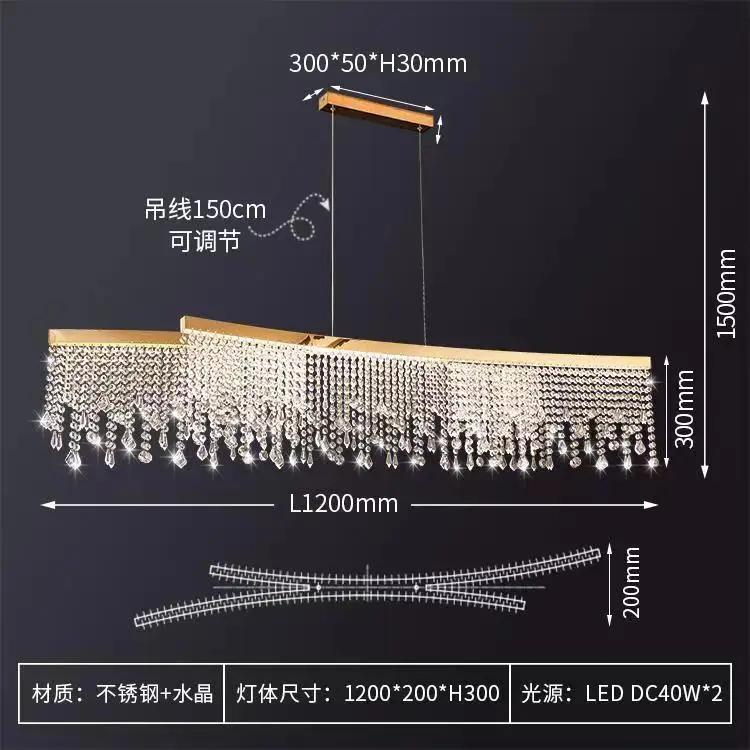 Nordic K9 Crystal Chandelier Luxury Hanging Lamp Gold Led Circle Ceiling Pendant Light Lustre Home Decor