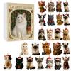 2D 2025 Cat Christmas Countdown Calendar with 24 Pendant 24 Days Christmas Countdown Calendar for Kids Boys Girls Adult Gifts