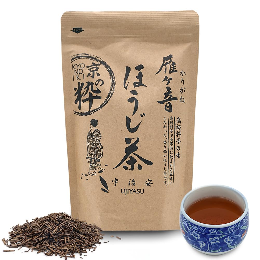 Domestically Produced Hojicha Green Ujian Karigane Tea Authentic (Roasted Tea) Leaves, Kyoto, 80g, Gift,