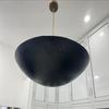 Stilnova 3 Light Flush Mount Fixture Dome Light Mid Century Modern Matte Black Sputnik Chandelier Light Fixture 30 Inch