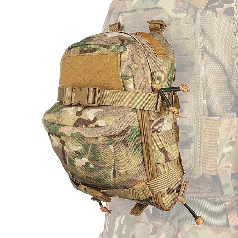Borsa idrica tattica militare da esterno, zaino leggero da appendere al petto, borsa attaccabile molle, zaino posteriore per giubbotto