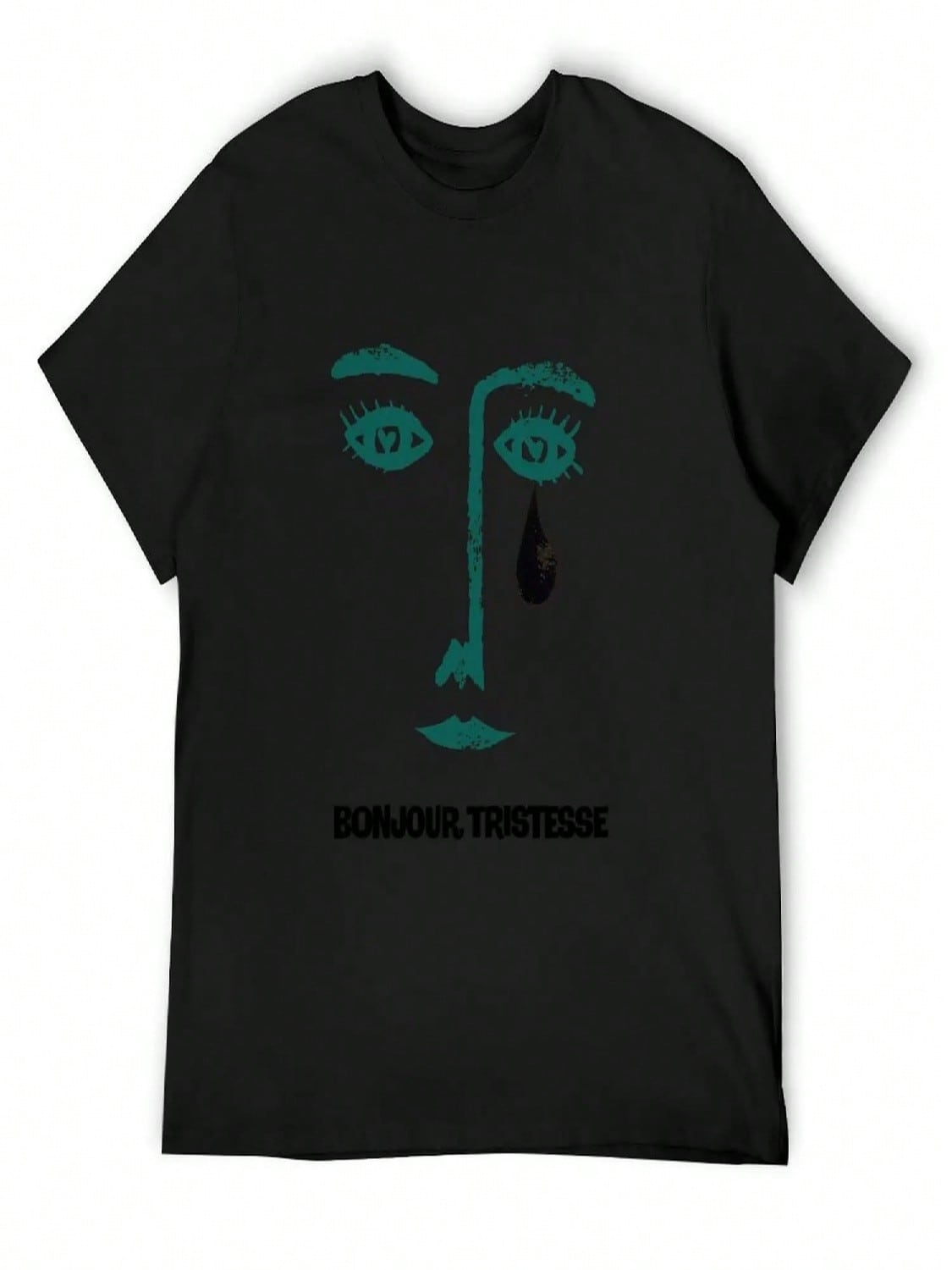 Face With A Tear, Bounjour Tristesse Poster, Hello Sadness 1954 By Otto Preminger T-Shirt Boys Whites Outfits For unisex S разноцветный