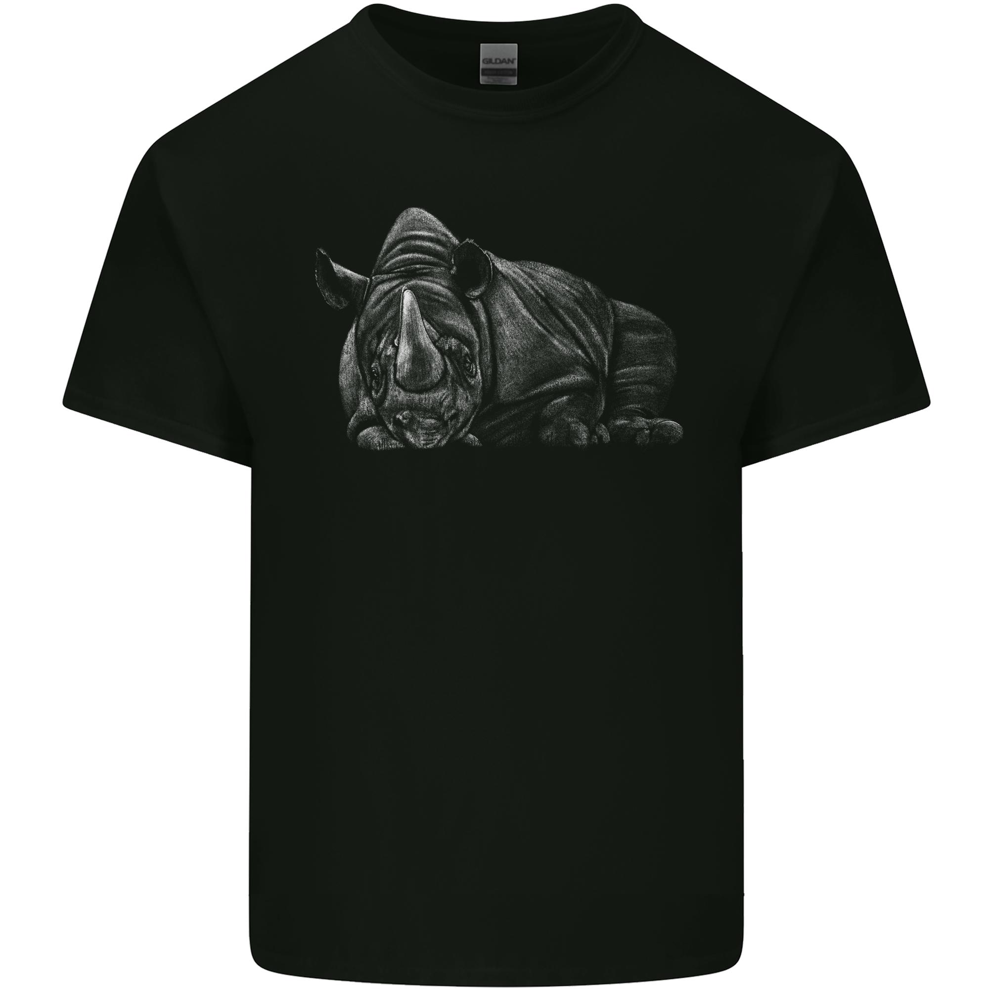 A Rhino Rhinoceros Unisexs Light Cotton TShirt S