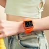 Students Electronic Watch Square Transparent Case Alarm Clock Multifunction Waterproof Sports Digital Watches for Man