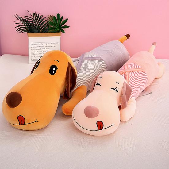 Long Pillow Plush Dachshund Doll 110/130cm Hugging Pillow Soft Stuffed Animal Cute Dog Plush Toy for Sleep And Nap