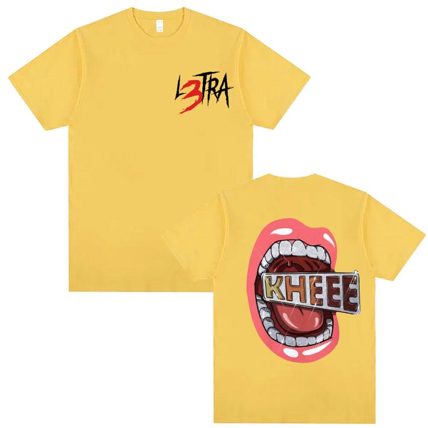 Singer Luar La L Music Album L3TRA T Shirts Men Women Clothing Hip Hop Fashion Tshirt Male Casual Crewneck Short Sleeve T Shirt