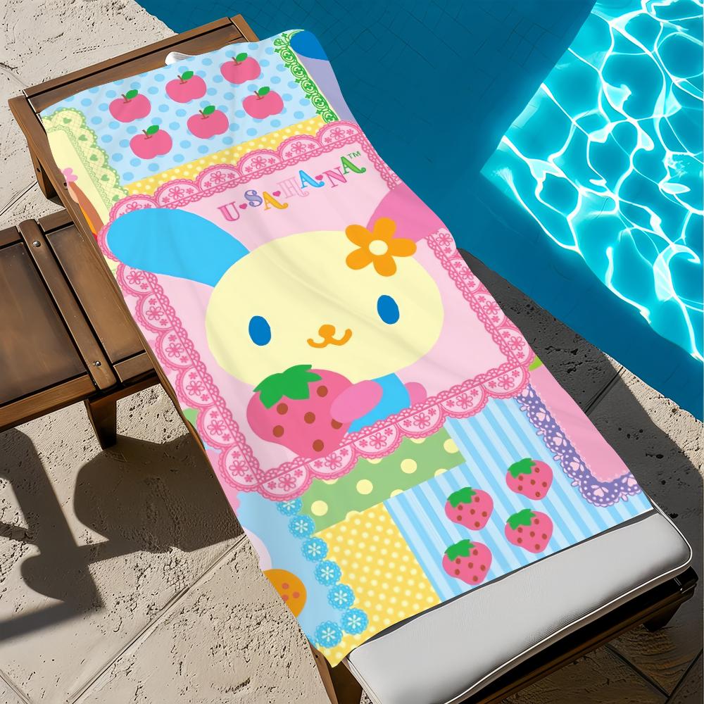 cartoon U-uSAHANA-a cute Towel Beach Quick Dry Soft Pool Towels Gift for Travel Gym Shower Camping sports