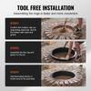 Fire Pit Ring Round 45 Inch Outer Steel Liner DIY Campfire Ring Firepit