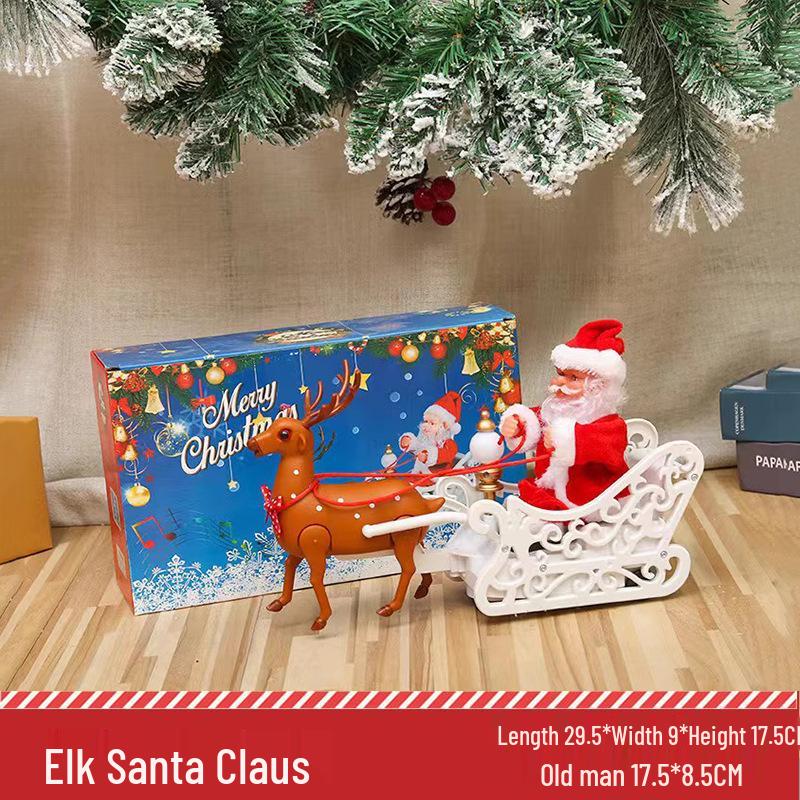 Santa Claus Climbing Rope Tree Ornaments - Christmas Wall Hanging Decorations