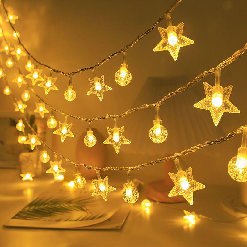 Outdoor Solar LED String Lights - Colorful, Energy-Saving, Long Battery Life