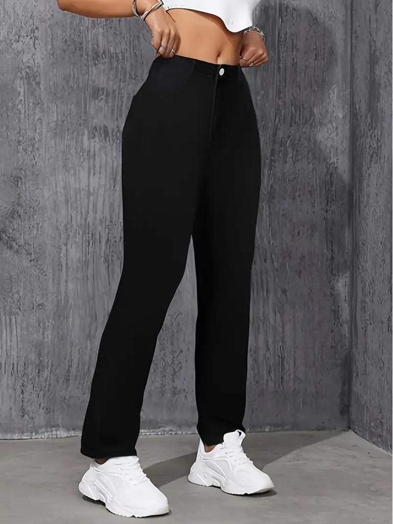Womejeans Women's Slim Fit Black Jeans - Casual Versatile Long Pants