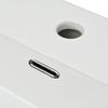 White Ceramic Washbasin with Faucet Hole 60.5 X 42.5 X 14.5 Cm