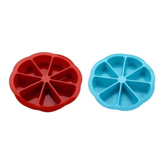 2/3 Stuks 8-Caviteit Siliconen Cakevorm Anti-aanbak Voedselkwaliteit Driehoekige Cakepunten Bakvorm DIY Keuken Maïsbrood Pizza Muffins Bakgereedschap