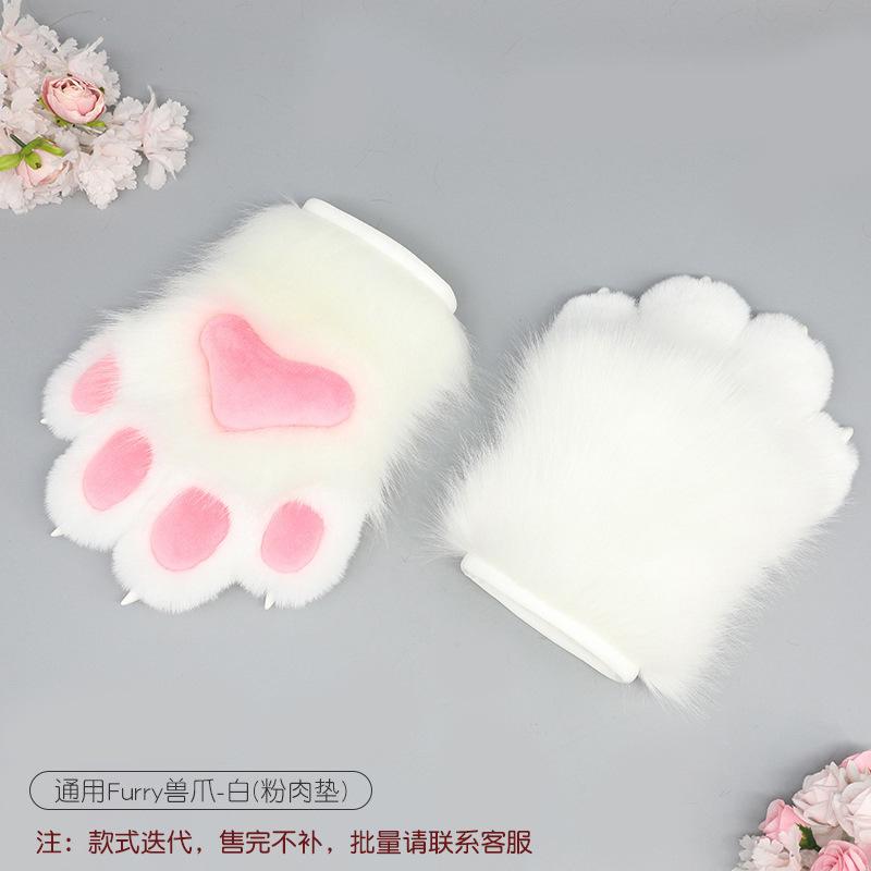 A piece of hair handmade role-playing clothing accessories fursuit animal clothing accessories plush nails animal claws gloves