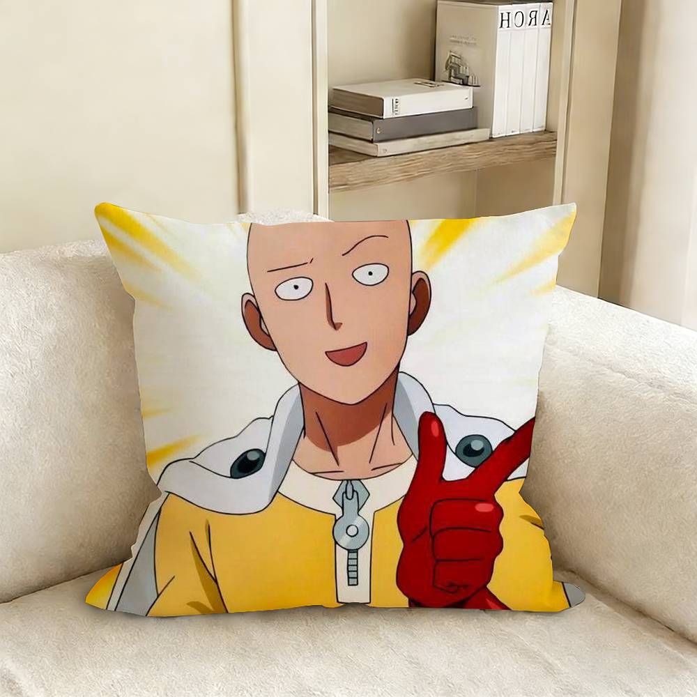 One PPunch SSaitama MMan Pillow Cover Sofa Cushion Cover Home Room Decoration Children Gift