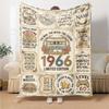 Vintage 1966 Celebration Cozy Blanket Soft Warm Cozy Suitable For Sofa Couch Office Bed Picnics Ideal For All Seasons Cozy Home Lovers Gifts For