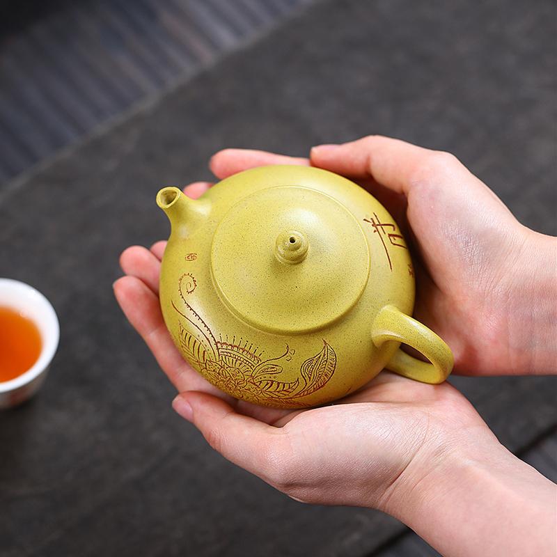 180ml Chinese Yixing Purple Clay Teapots Handmade Flowers Tea Pot Beauty Tea Infuser Zisha Kettle Teaware Tea Ceremony Gifts