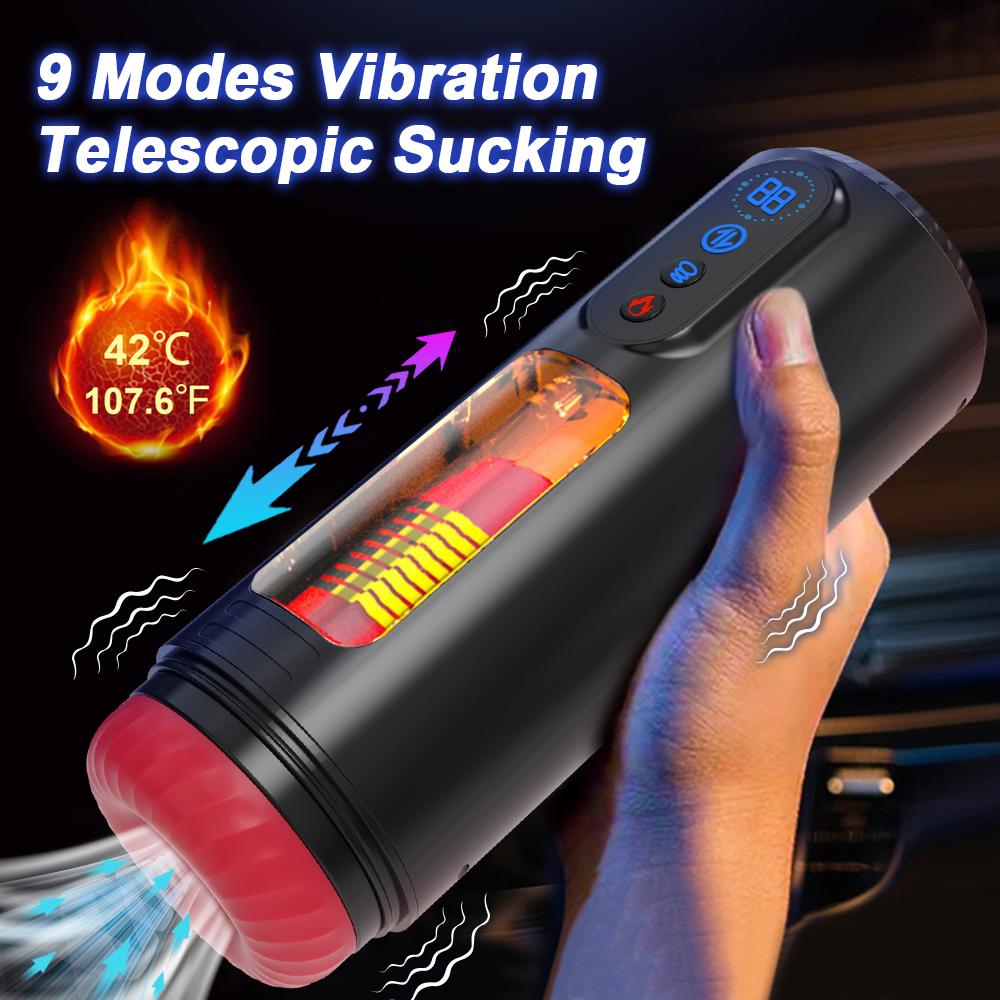2025 New Male Masturbator Penis Pump Sex Toys for Men Vacuum Pump 7 Thrusting Vibrating Sucking Adult Toys Mens Sex Machines Blowjob Toys