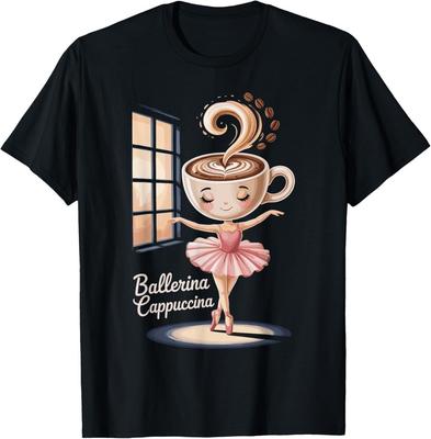 Meme Art Ballet del Café Humor Italiano Mashup Divertido Camiseta unisex