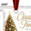 Decorative Hanging Cash Holder Christmas Gift Ornament, Acrylic Holiday Money for Cash, Funny Santa Customized Snowman Angel Elk Xmas Tree Decoration