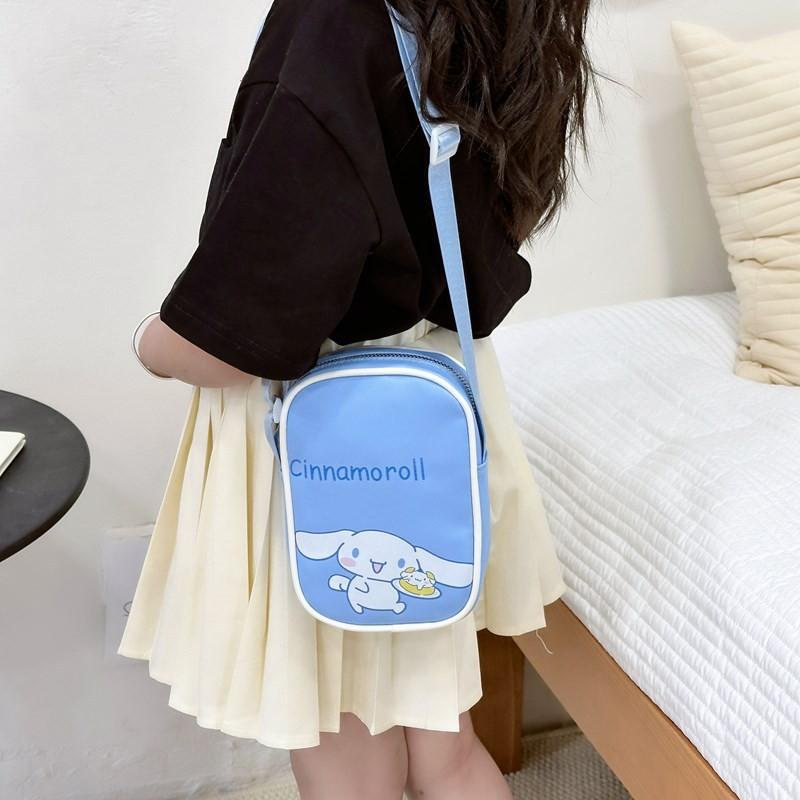 Kitty Kids Nylon Crossbody Bag With Lightweight Design For Daily Use Characters Included)**
