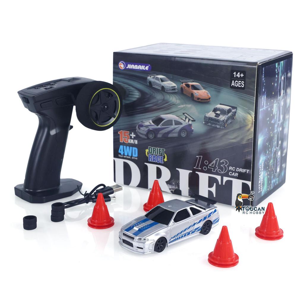 AAXV1 1/43 RC Racing Car Radio Controlled High Speed Drift Car Vehicle 4WD RTR Mini Car Toy 2.4G Battery Lights Gyroscope Gift