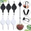 Adjustable Retractable Plant Pulley Hanger Hook For Hanging Flower Baskets Garden Pots Bird Feeder Outdoor Decor