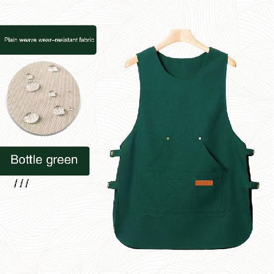 

Многофункциональный рабочий фартук - прочная полиэстеровая смесь, идеально подходит для садоводства и повседневного использования, повседневный фартук | фартук с регулируемым ремешком | прочный фартук 1pc бутылочная зеленый