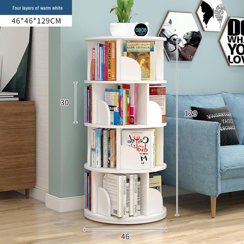 360° Rotating Children's Bookshelf: Space-Saving Floor Standing Bookcase & Picture Book Rack