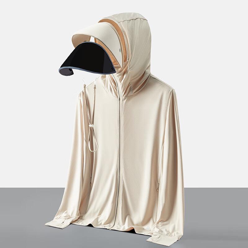 Milings Summer Unisex UPF40+ Detachable Brim Sun Protection Top