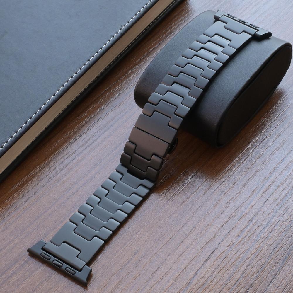 Titanium Band for Apple Watch Ultra 3 2 49mm Series 11 10 46mm Grand H Straps For Iwatch9 8 7 6 SE 45mm 44mm Luxury Men Bracelet